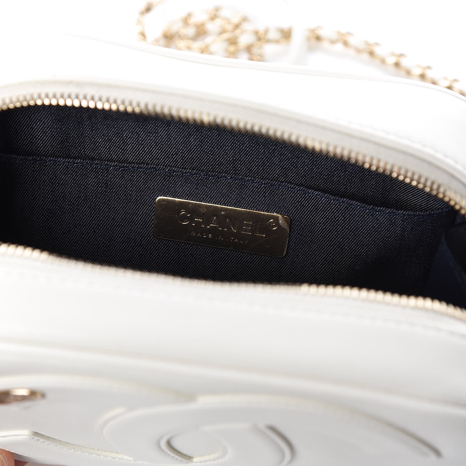 Chanel Lambskin CC Mania Camera Case White 8 of 12