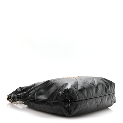 Chanel Shiny Calfskin Quilted Small Chanel 22 Black 8 of 21