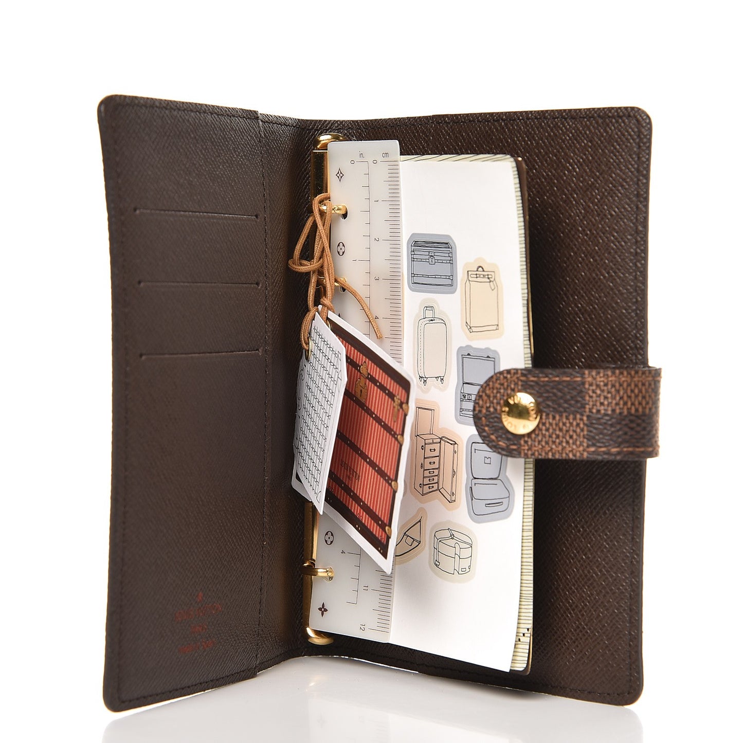 Damier Ebene Small Ring Agenda Cover