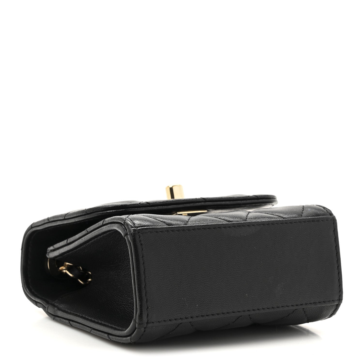 Chanel Lambskin Quilted Mini Trendy CC Chain Wallet Black 4 of 12