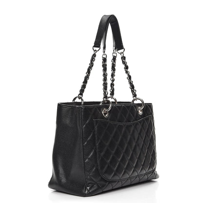 Chanel Caviar Quilted Grand Shopping Tote GST Black 3 of 7
