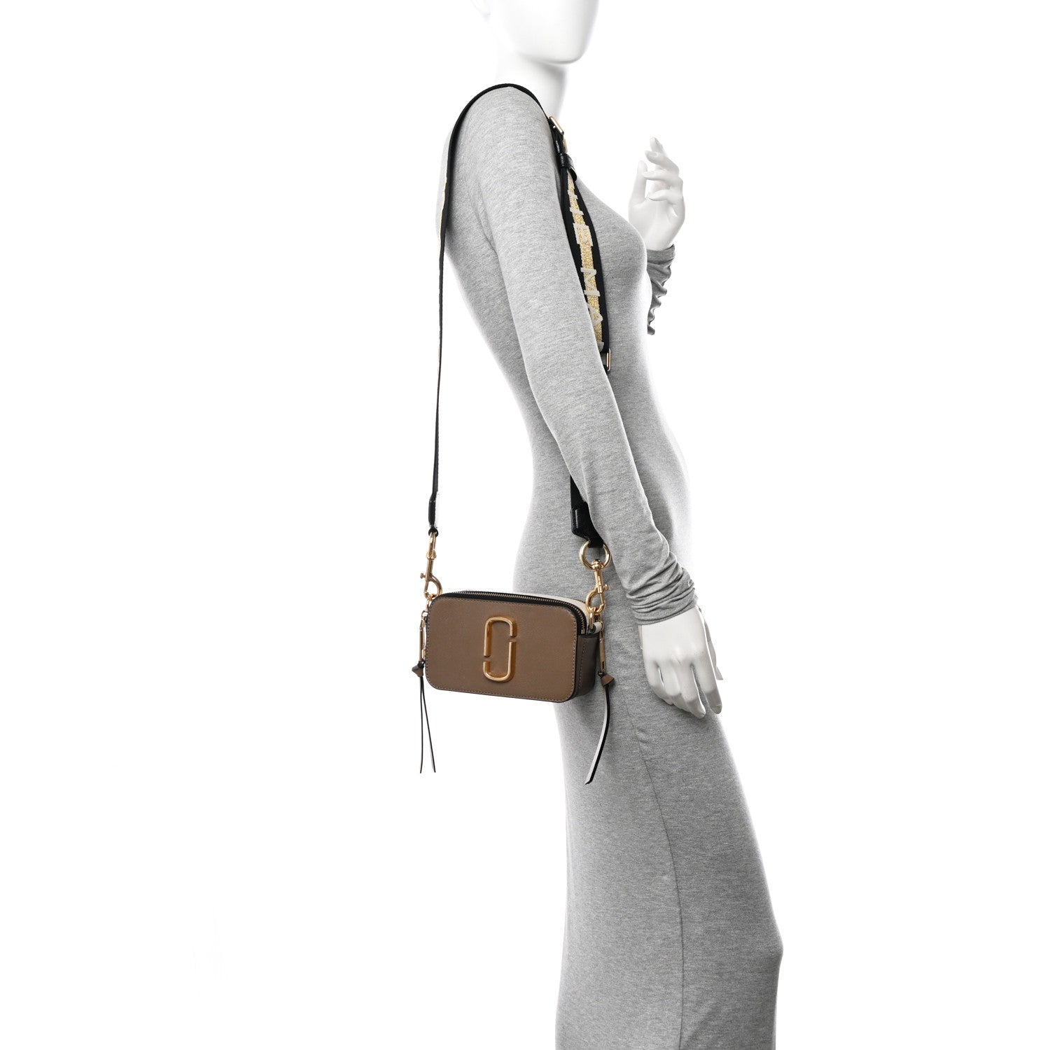 Marc Jacobs Saffiano Small Snapshot Camera Bag Sandcastle 2 of 11