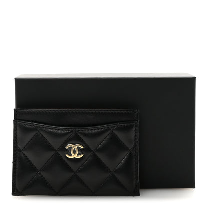 Chanel Lambskin Quilted Card Holder Black 9 of 9
