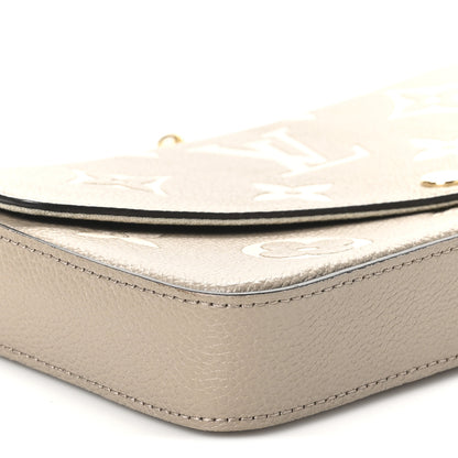 Louis Vuitton Empreinte Monogram Giant Felicie Pochette Tourterelle Creme 9 of 10