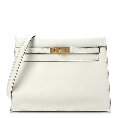 Hermes Evercolor Verso Kelly Danse II Belt Bag White Kraft 3 of 11