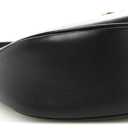 Celine Smooth Calfskin Medium Strap Ava Triomphe Shoulder Bag Black 9 of 10