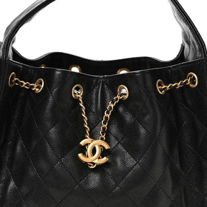 Chanel Caviar Quilted Small Chanel 25 Handbag Black 8 of 11