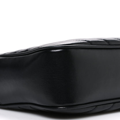 Saint Laurent Calfskin Matelasse Monogram Monochrome Lou Camera Bag Black 9 of 13