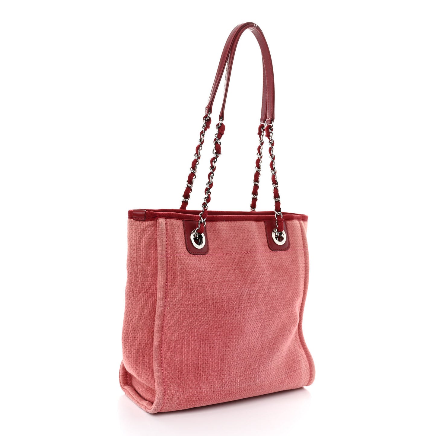 Canvas Mini Deauville Tote Red