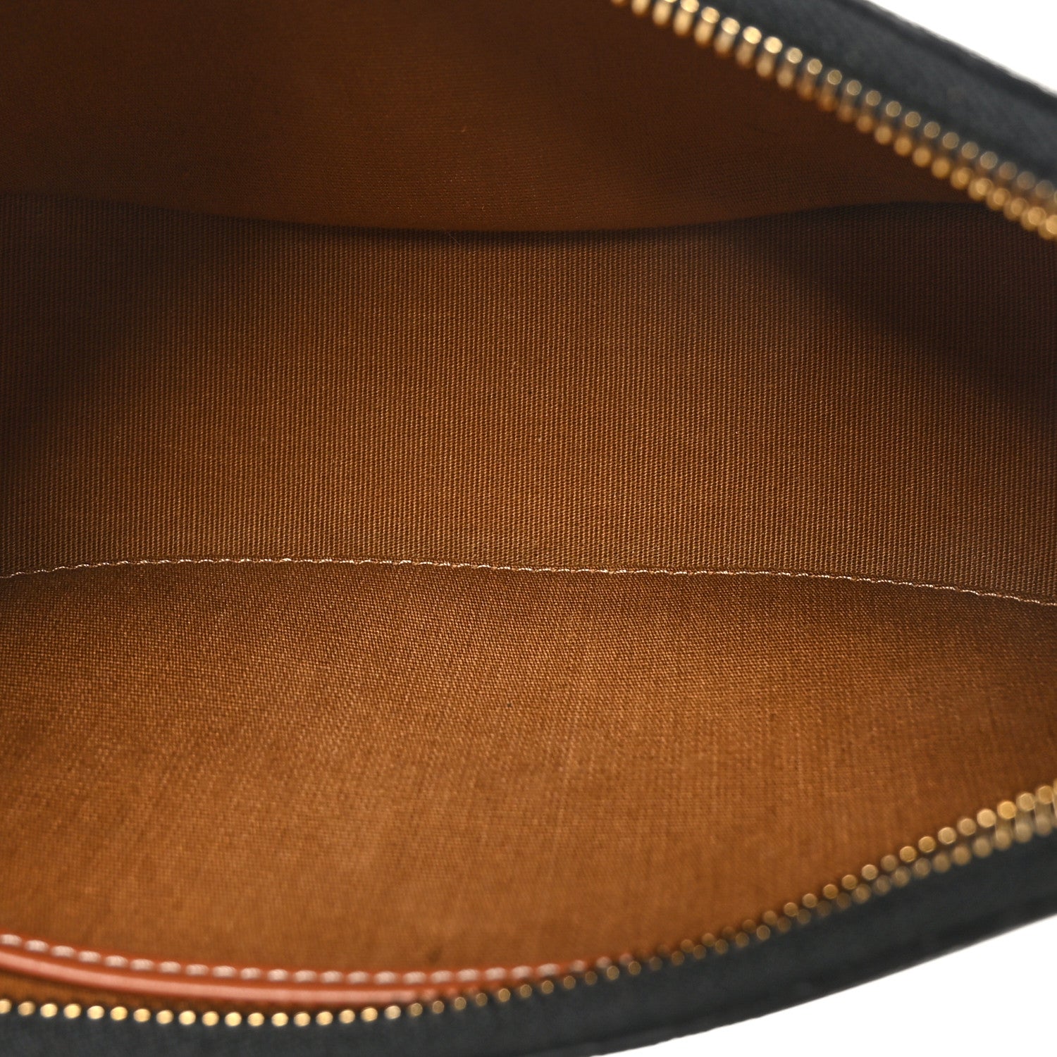 Celine Triomphe Canvas Calfskin Ava Shoulder Bag Tan 5 of 10