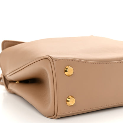 Balenciaga Natural Smooth Calfskin Mini Rodeo Top Handle Handbag Latte 9 of 10