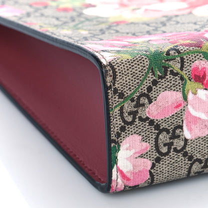 Gucci GG Supreme Monogram Blooms Large Cosmetic Case Beige Multicolor Dry Rose 8 of 9