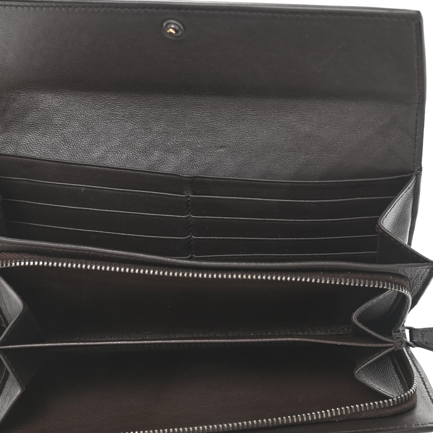 Bottega Veneta Nappa Intrecciato Continental Flap Wallet Ebano 5 of 9