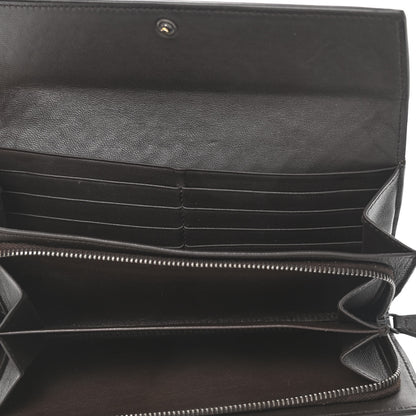 Bottega Veneta Nappa Intrecciato Continental Flap Wallet Ebano 5 of 9