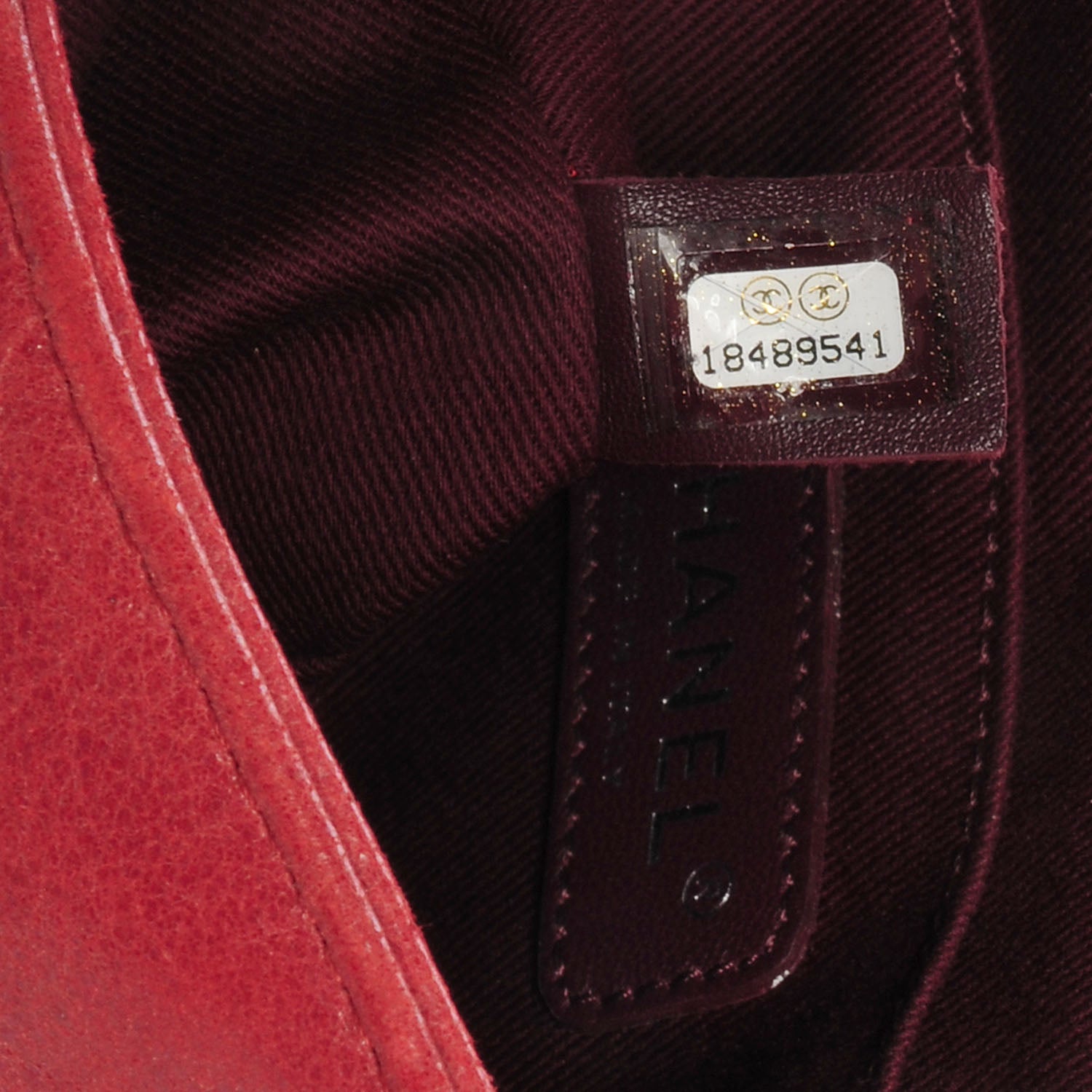 Chanel Iridescent Calfskin Quilted Small Gentle Square Boy Flap Red 8 of 9