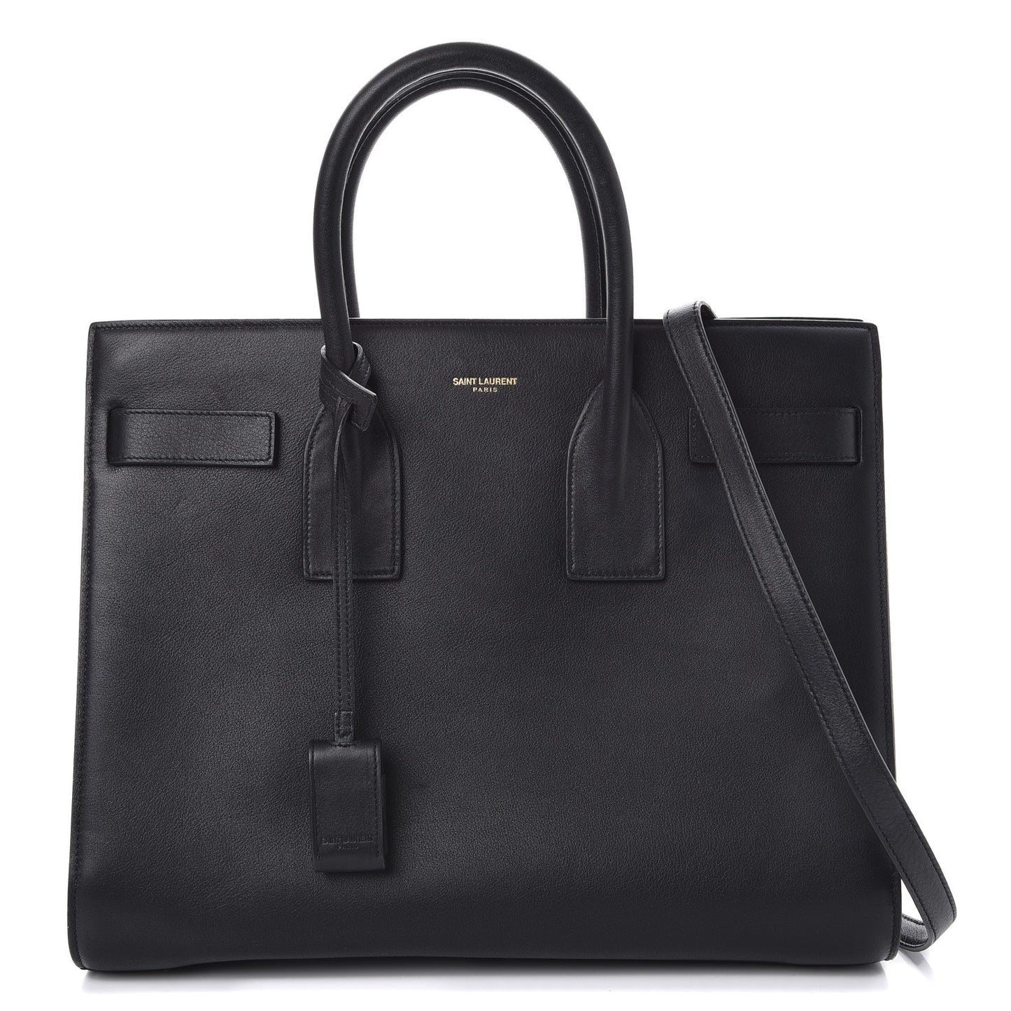 Calfskin Small Sac De Jour Black