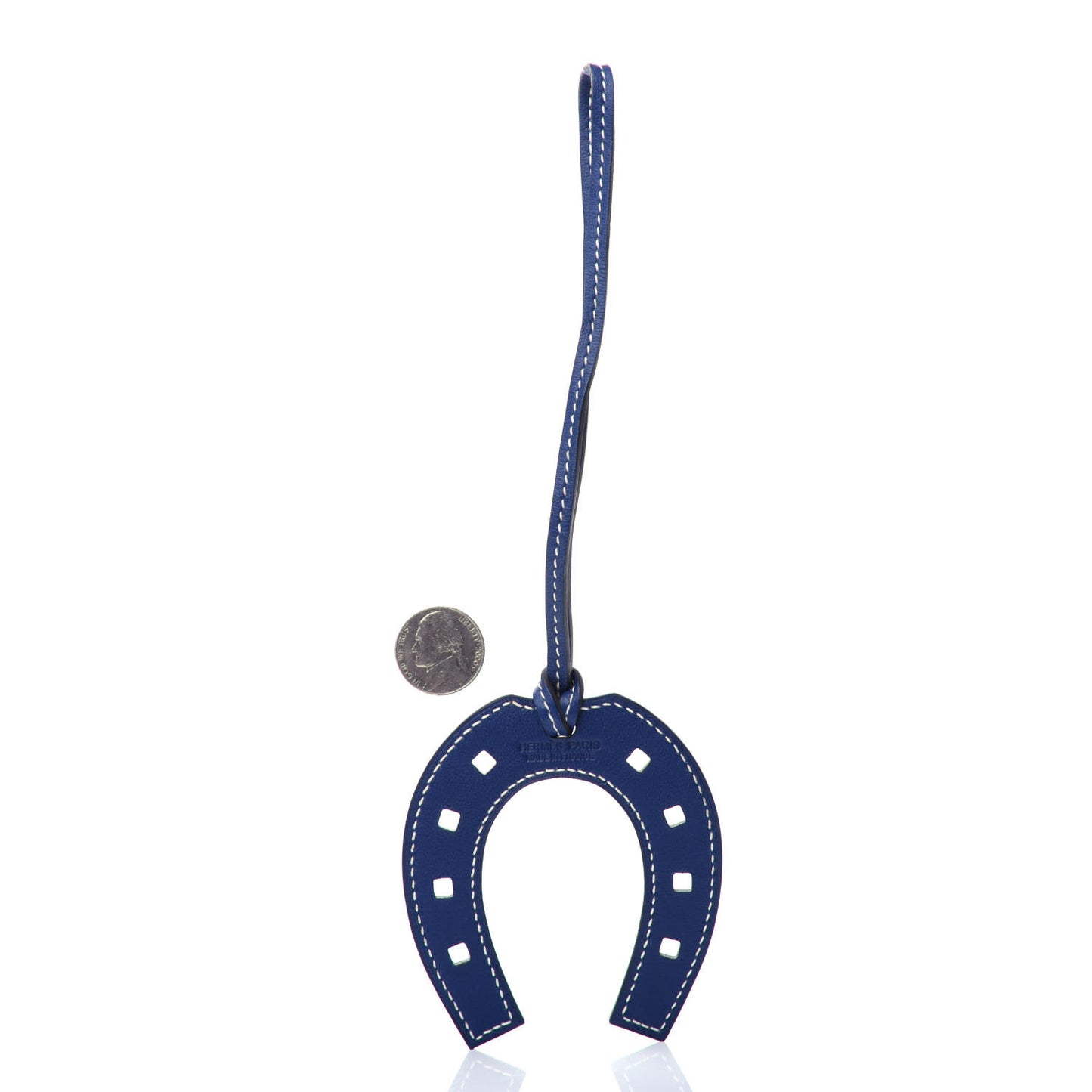 Swift Paddock Horseshoe Bag Charm Bleu Saphir