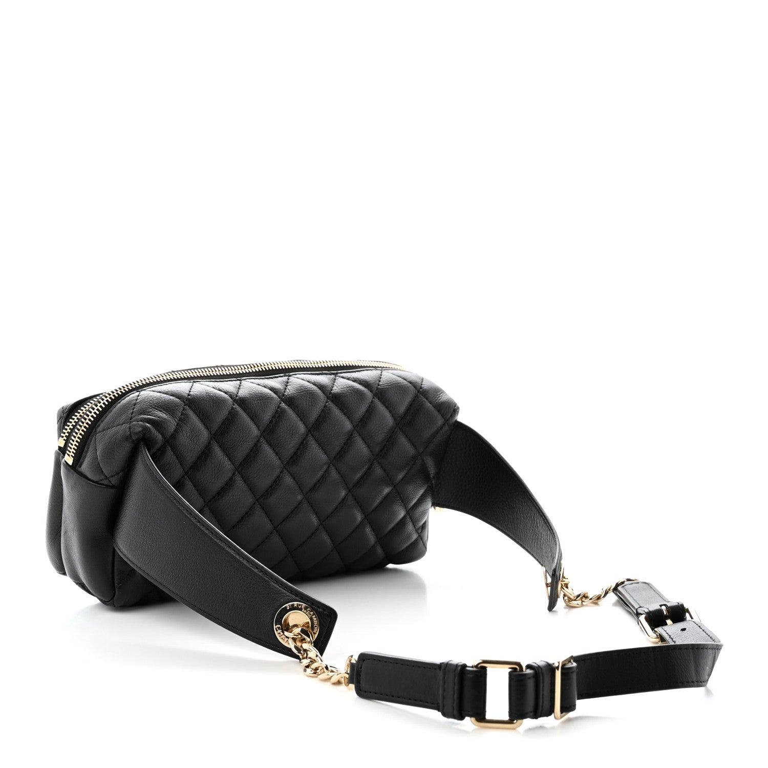 Chanel Calfskin Quilted Waist Bag Black 3 of 10