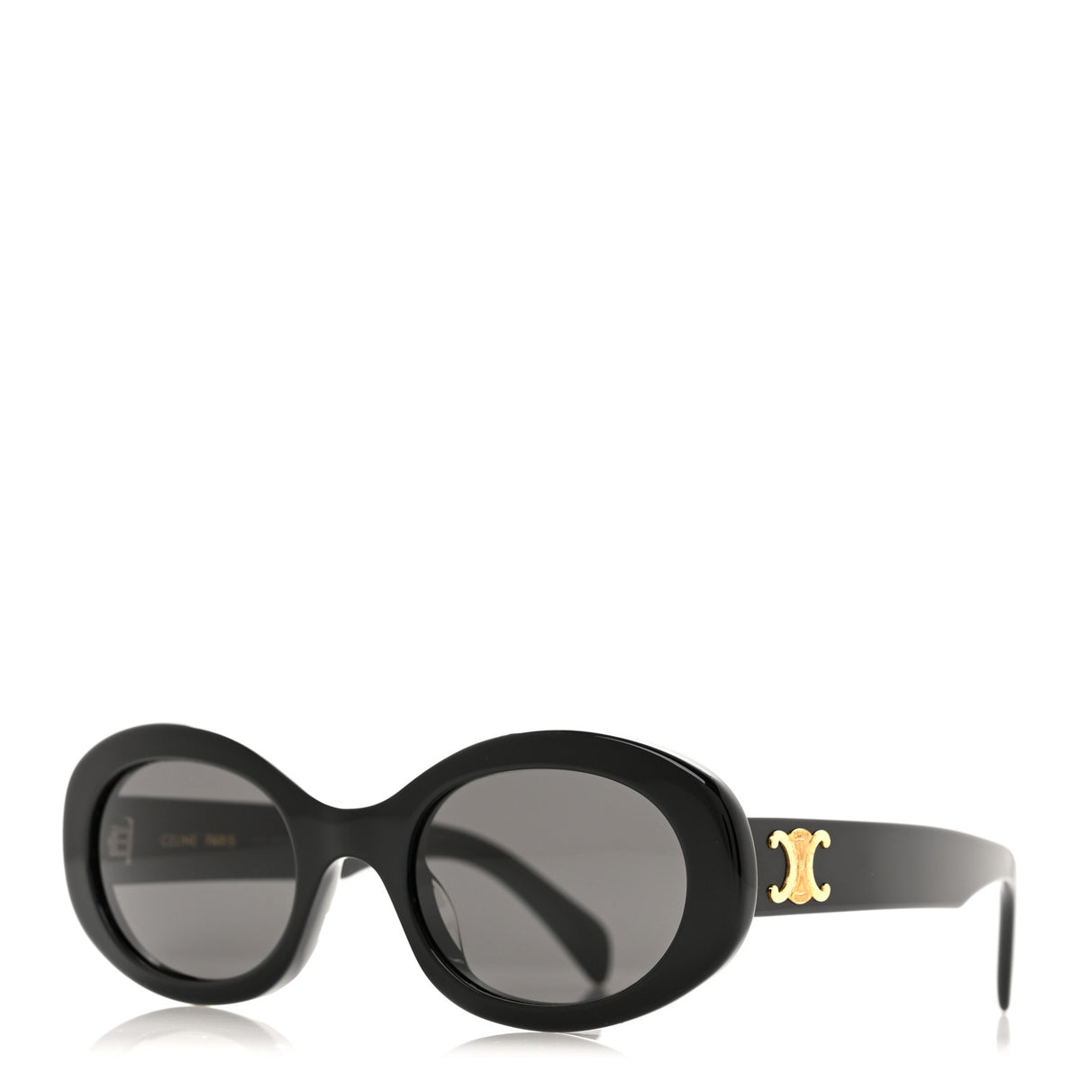 Celine Acetate Triomphe 01 Sunglasses CL 40194U Black 1 of 9