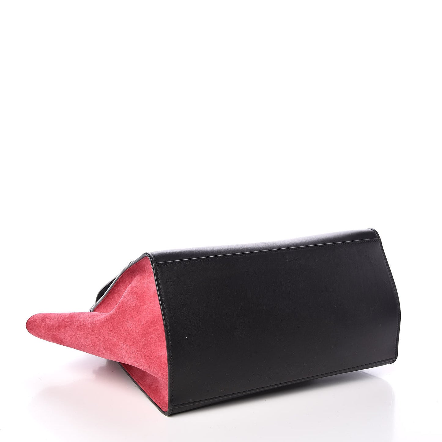 Smooth Calfskin Suede Medium Tri-Color Trapeze