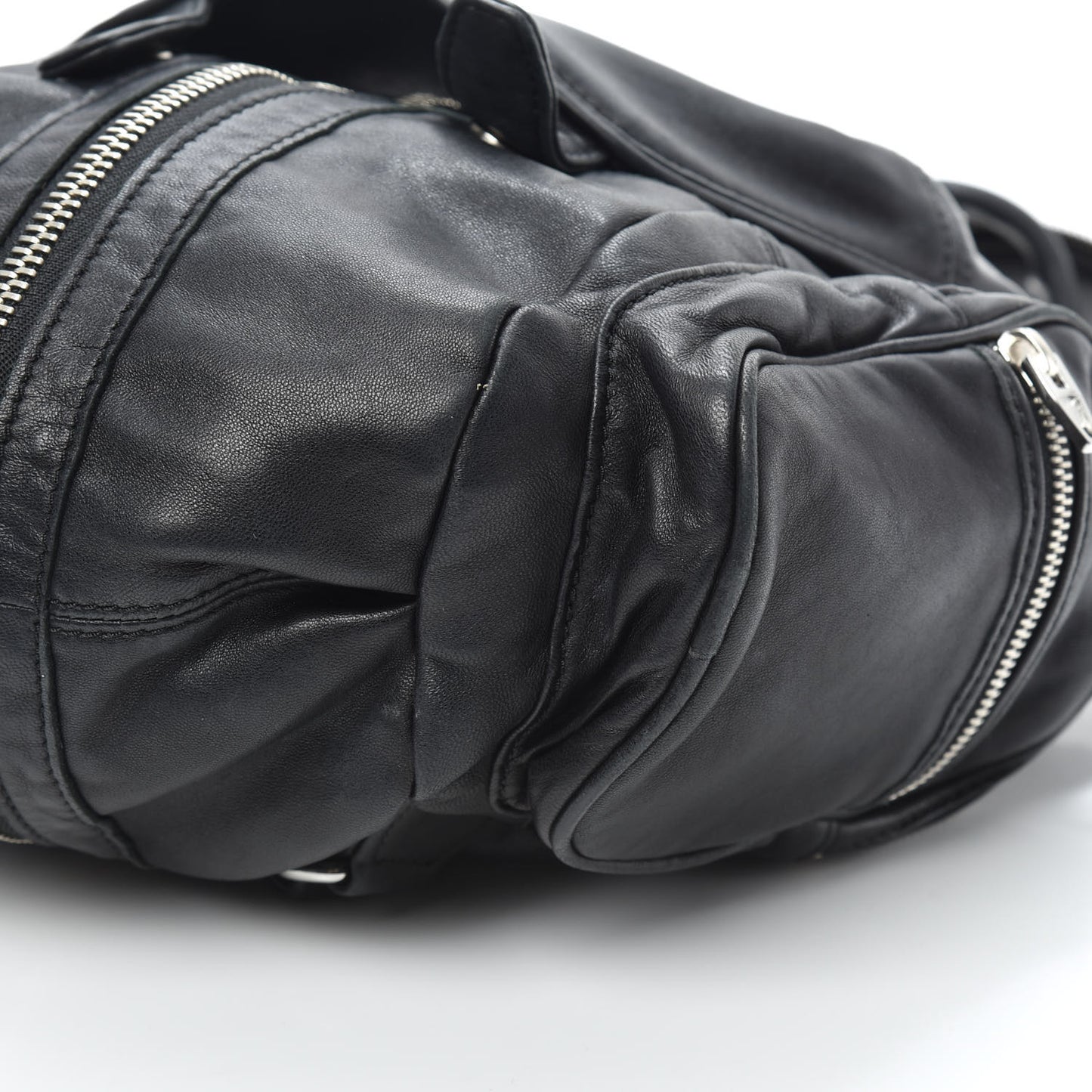 Lambskin Marti Backpack Bag Washed Black Rhodium Hardware