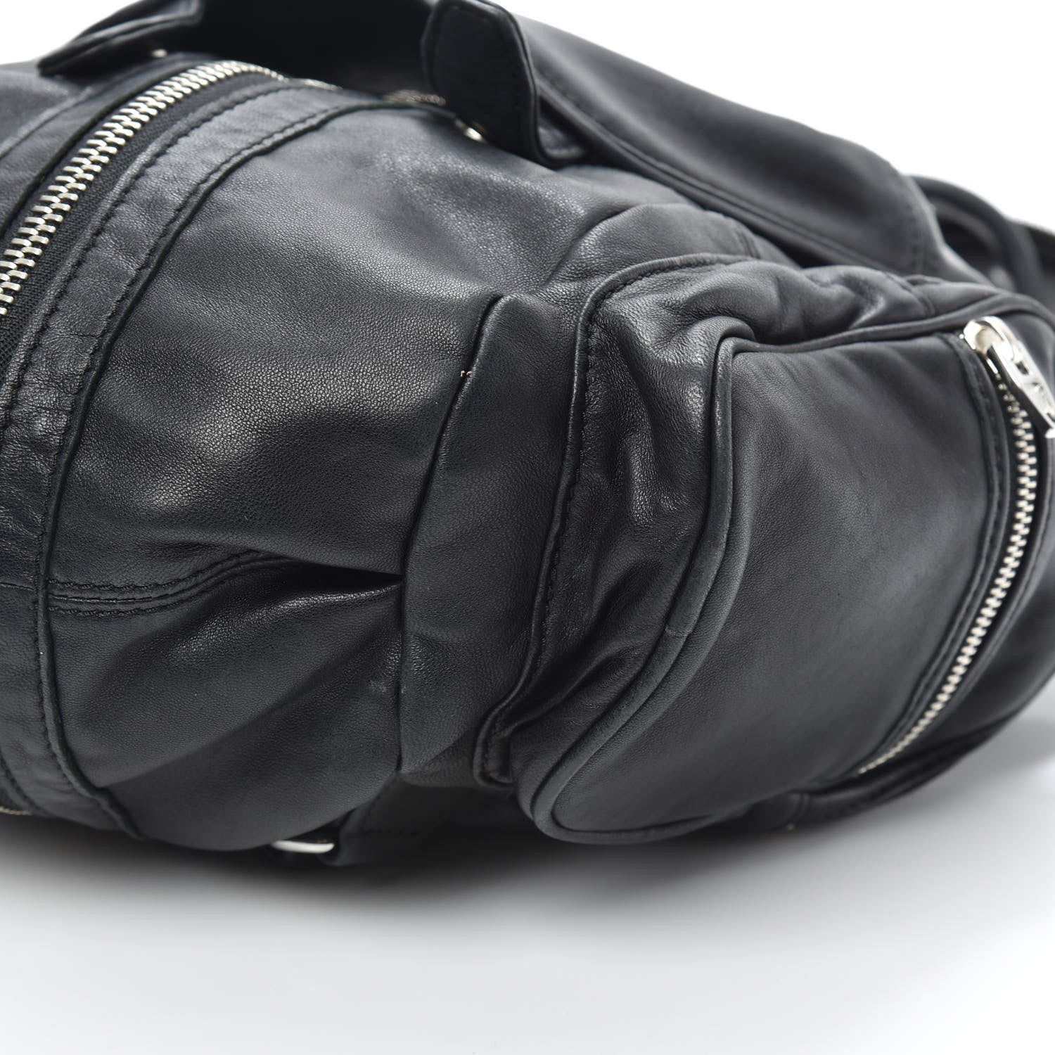 Alexander Wang Lambskin Marti Backpack Bag Washed Black Rhodium Hardware 9 of 9