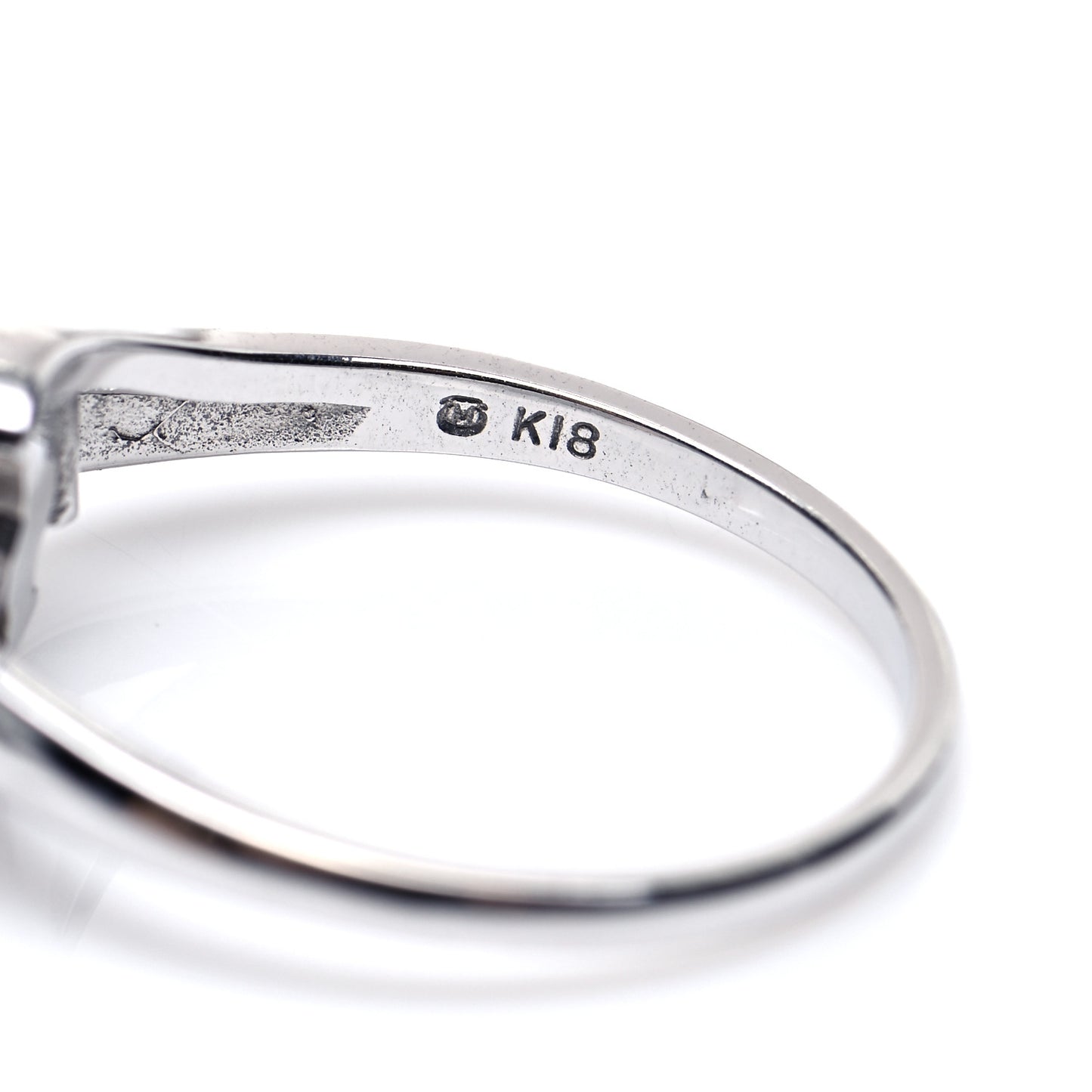 18K White Gold Akoya Pearl 7mm Ring 51 5.75
