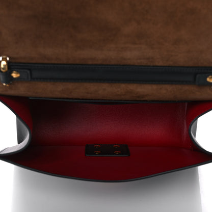 Fendi Vitello Grace Matte Kan U Shoulder Bag Black 5 of 16