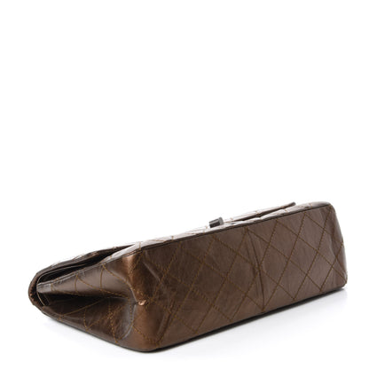 Chanel Metallic Aged Calfskin Quilted 2.55 Reissue 227 Flap Bronze 4 of 11