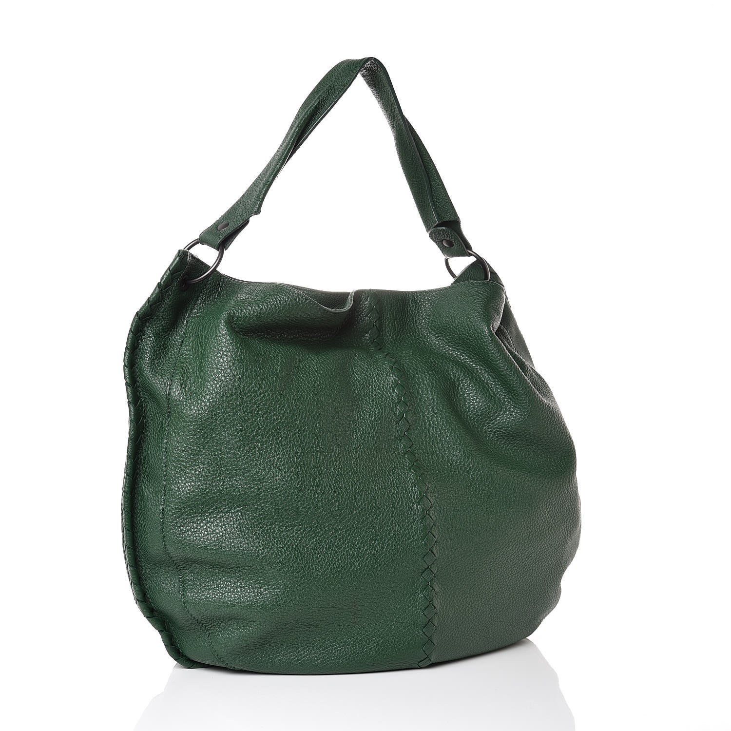 Bottega Veneta Washed Cervo Deerskin Large Hobo Green 3 of 10