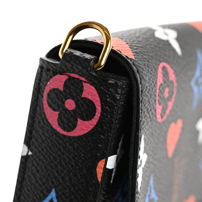 Louis Vuitton Game On Felicie Chain Wallet Black 9 of 12
