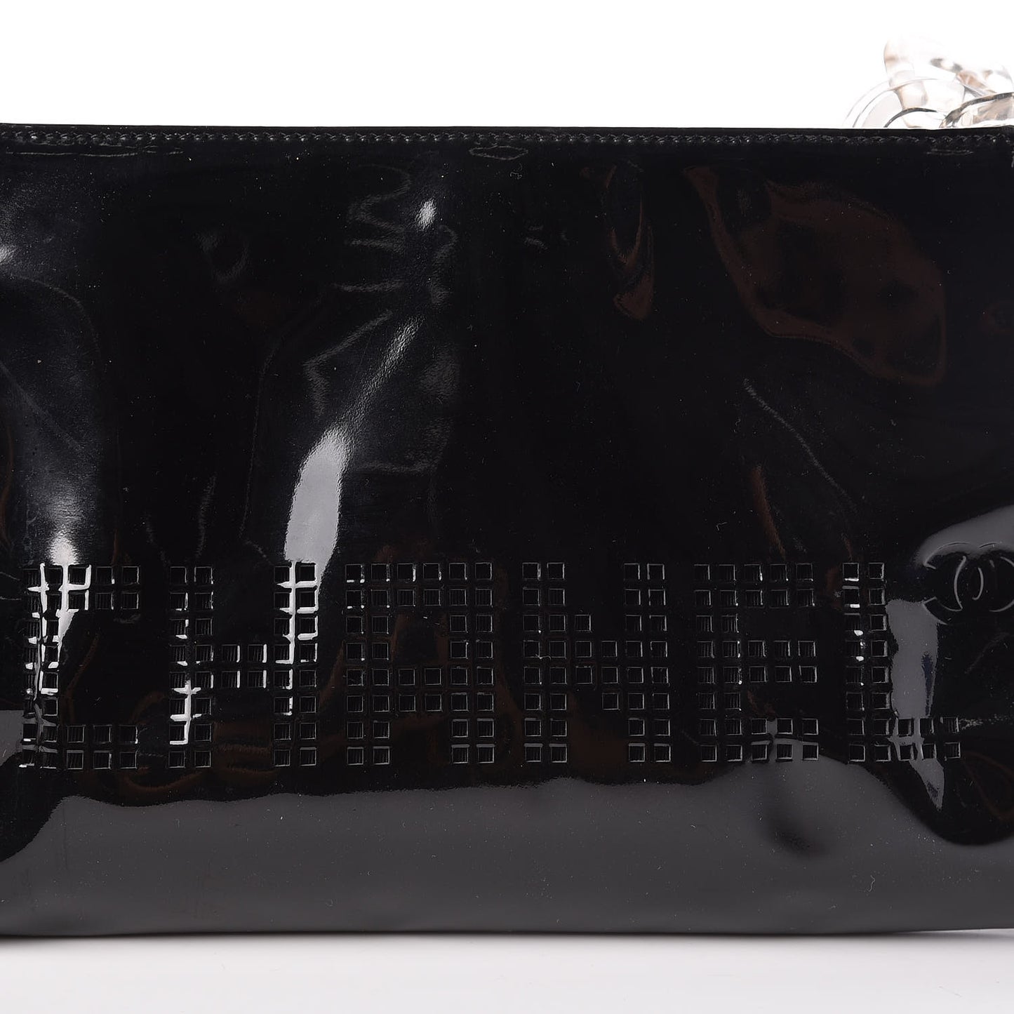 Vinyl CC Wristlet Black