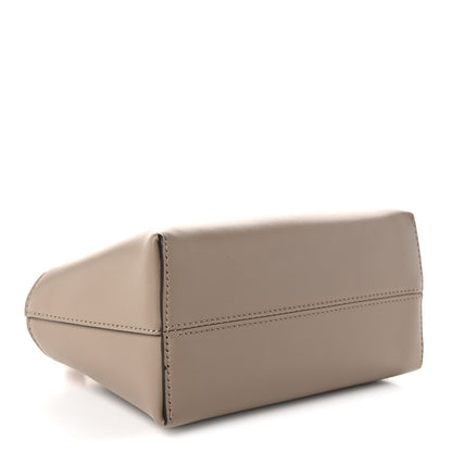 Fendi Vitello King Plexiglass Logo Embossed Mini By The Way Top Handle Boston Bag Tortora 4 of 10