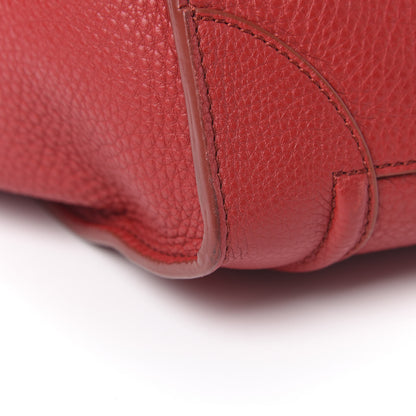 Celine Drummed Calfskin Mini Luggage Red 11 of 11