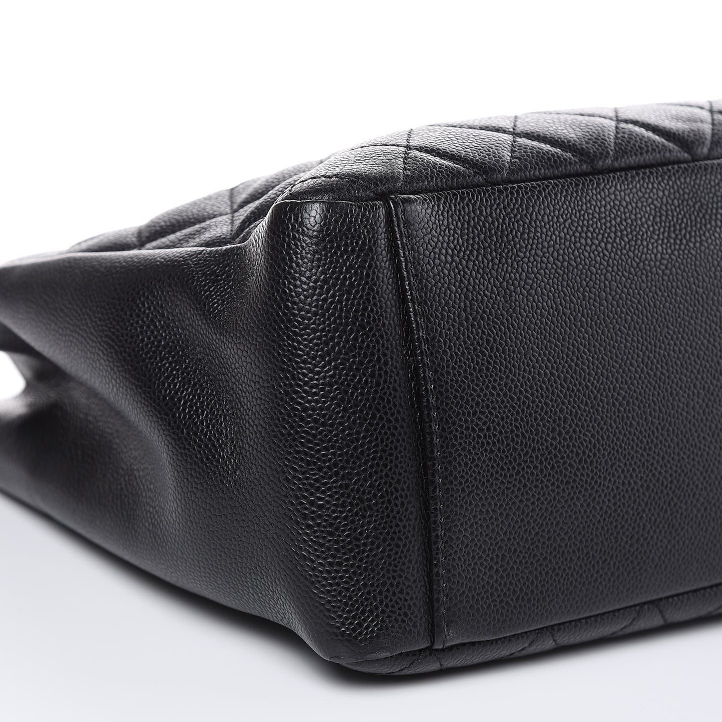 Caviar Quilted Grand Shopping Tote GST Black