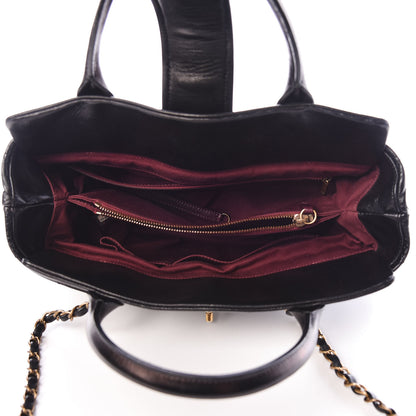 Chanel Glazed Calfskin Stingray Bindi CC Tote Black 5 of 13