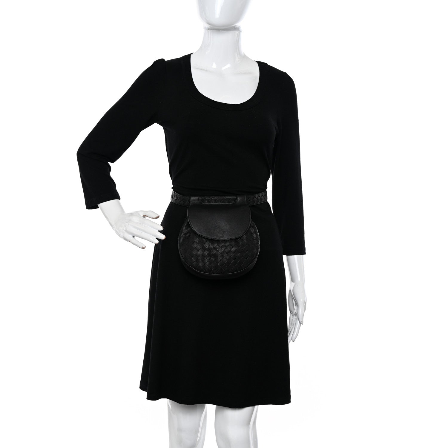 Bottega Veneta Nappa Intrecciato Belt Bag Nero Black 2 of 12