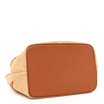 Louis Vuitton Raffia Calfskin Monogram Neonoe MM Tan 4 of 12