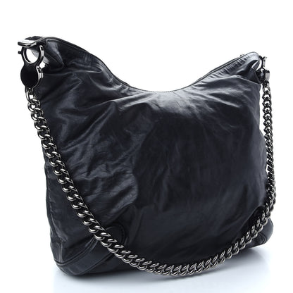 Gucci Calfskin Galaxy Hobo Black 3 of 9