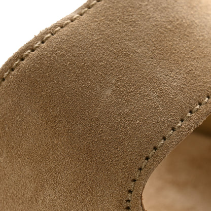 Prada Suede Buckle Slide Sandals 38 Ecru 9 of 10