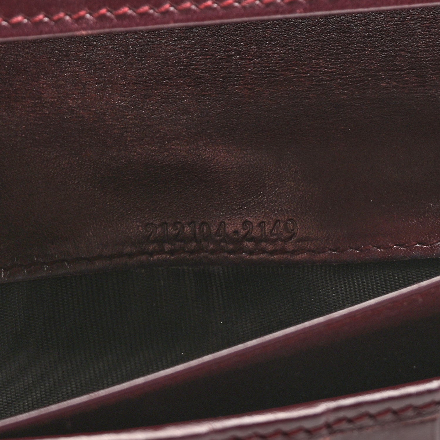 Gucci Imprime Monogram GG Pierce Continental Flap Wallet Bordeaux 8 of 10