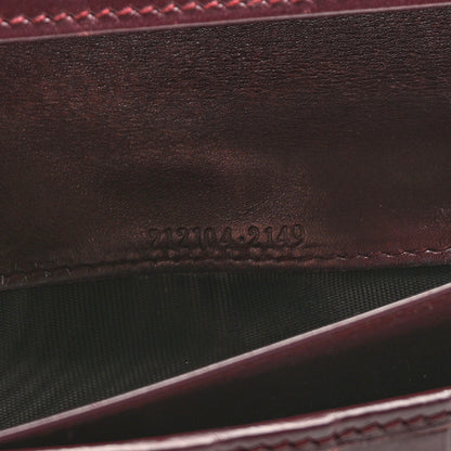 Gucci Imprime Monogram GG Pierce Continental Flap Wallet Bordeaux 8 of 10