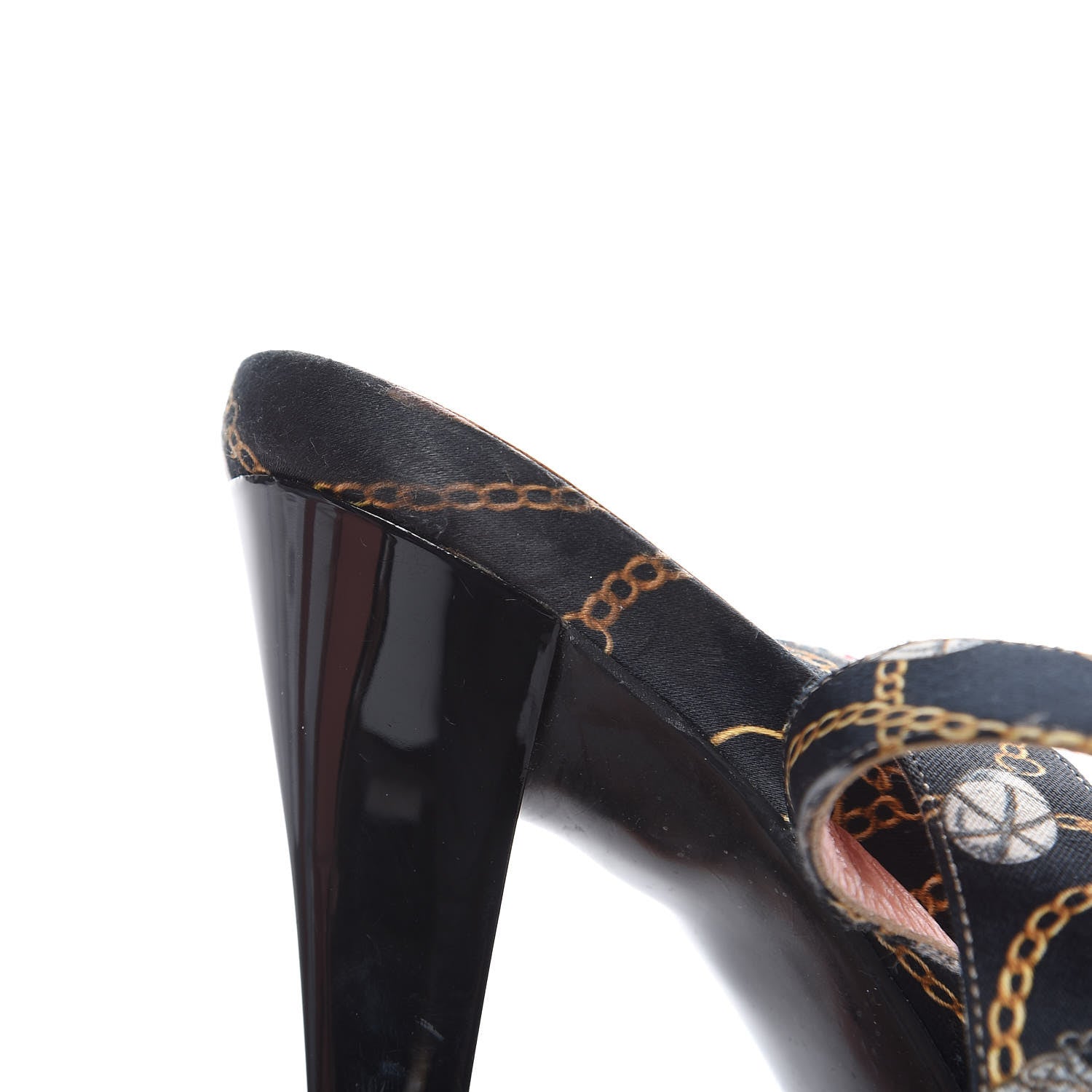Gucci Satin Techno Charms Sandals 8.5 Black 13 of 13