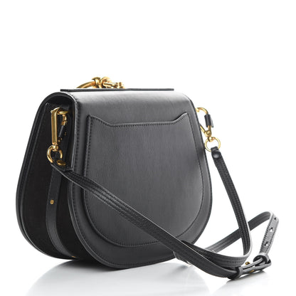 Chloe Calfskin Suede Medium Nile Bracelet Bag Black 3 of 10