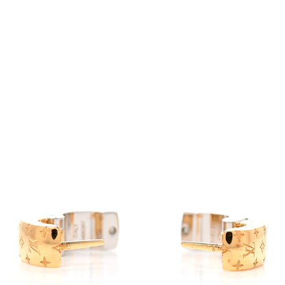 Louis Vuitton Nanogram Earrings Gold 3 of 4