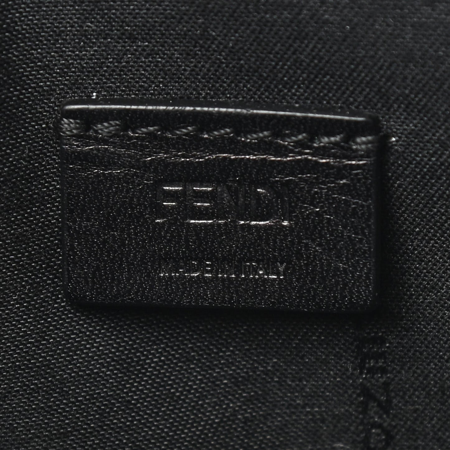 Vitello FF 1974 Embossed Pouch Maya Black