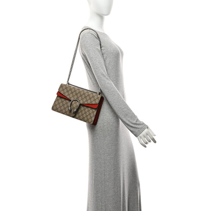 Gucci GG Supreme Monogram Small Dionysus Shoulder Bag Red 2 of 10