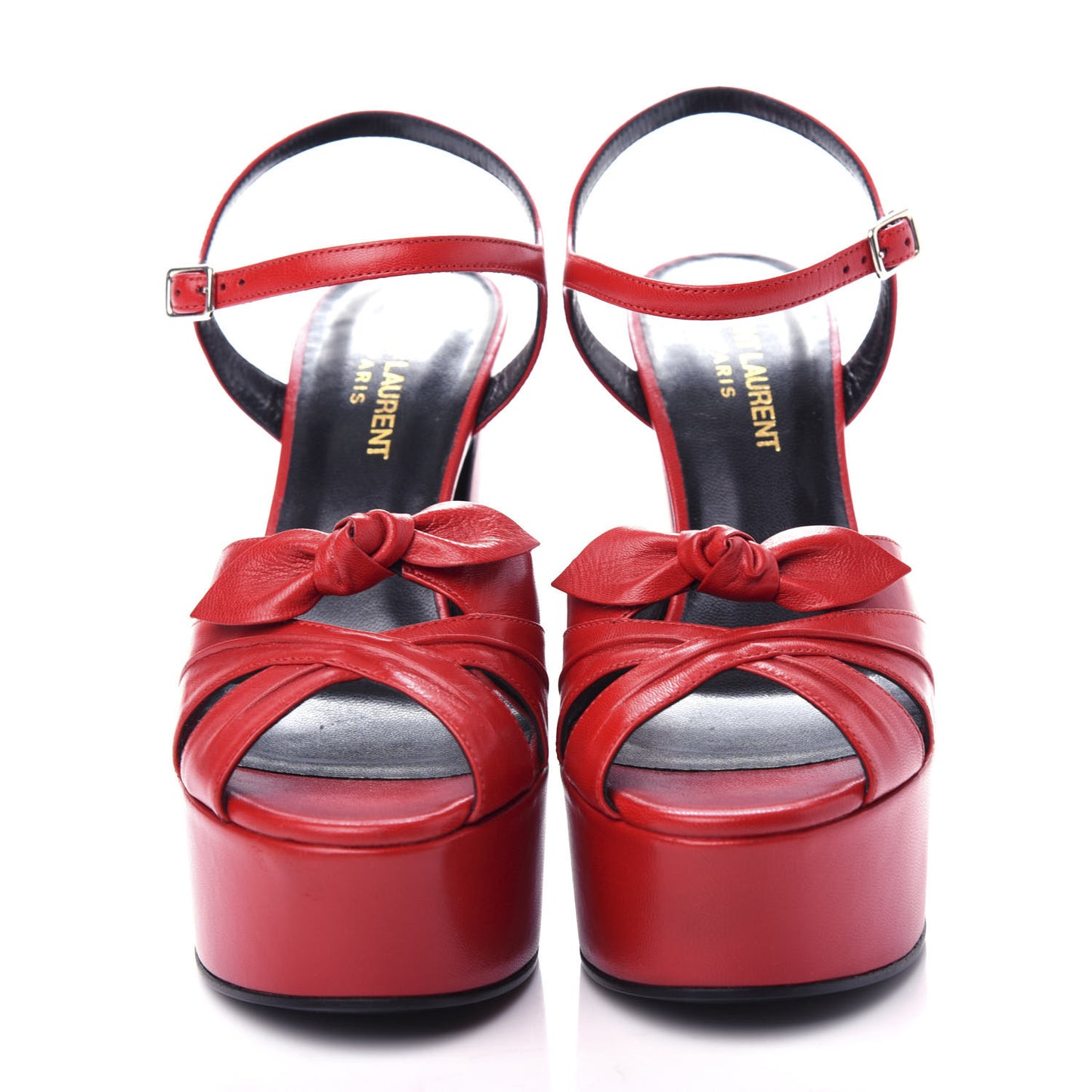 Goatskin Candy 80 Platform Sandals 36 Red