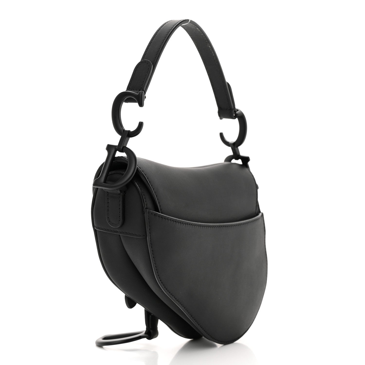 Christian Dior Ultra Matte Calfskin Mini Saddle Bag Black 3 of 13
