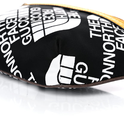 Gucci X THE NORTH FACE Econyl Nylon Belt Bag Black Ivory Crop 8 of 9